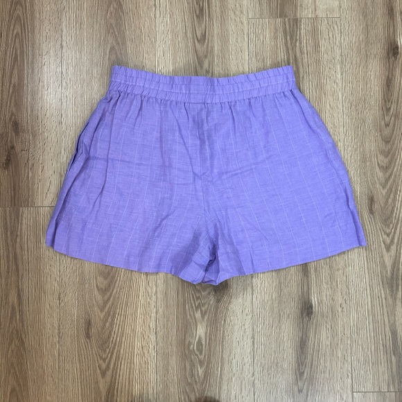 SMYTHE Purple Linen Boxer Shorts. Size large. NWOT! - Picture 4 of 5